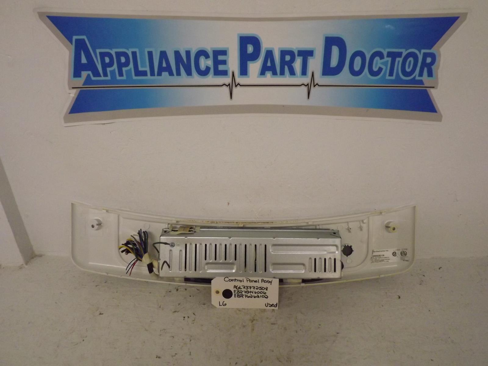 LG Washer AGL73772508 EBR75446006 EBR76262102 Control Panel Assy Used LG Washer AGL73772508 EBR75446006 EBR76262102 Control Panel Assy Used